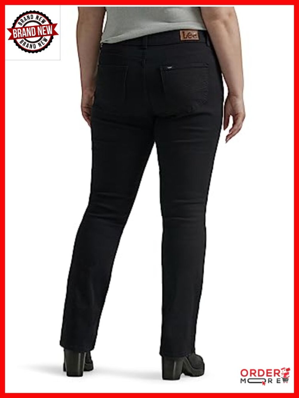 Plus Size Legendary Mid Rise Bootcut Jeans Regular Fit 32" Inseam - Picture 2 of 5